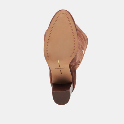 SURY BOOTS DARK SADDLE SUEDE
 – Dolce Vita | Dolce Vita