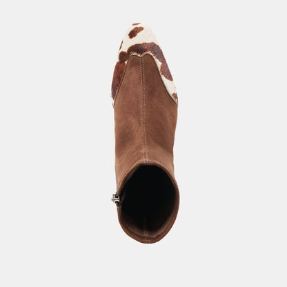 Anika Dk Brown Multi Stella Suede Boots | Dolce Vita