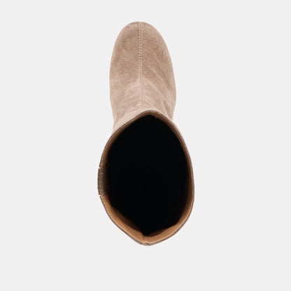 Hudsin Wide Calf Barley Suede Boots | Dolce Vita