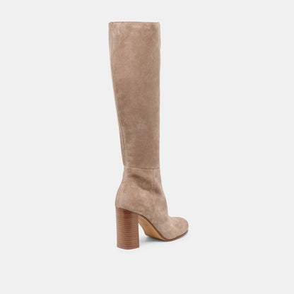 Hudsin Wide Calf Barley Suede Boots | Dolce Vita