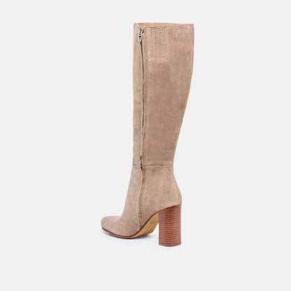 Hudsin Wide Calf Barley Suede Boots | Dolce Vita