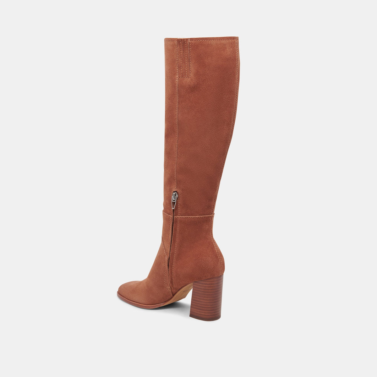 FYNN Wide Calf Boots DK Brown Suede | Brown Suede Knee-High Boots
 – Dolce Vita | Dolce Vita