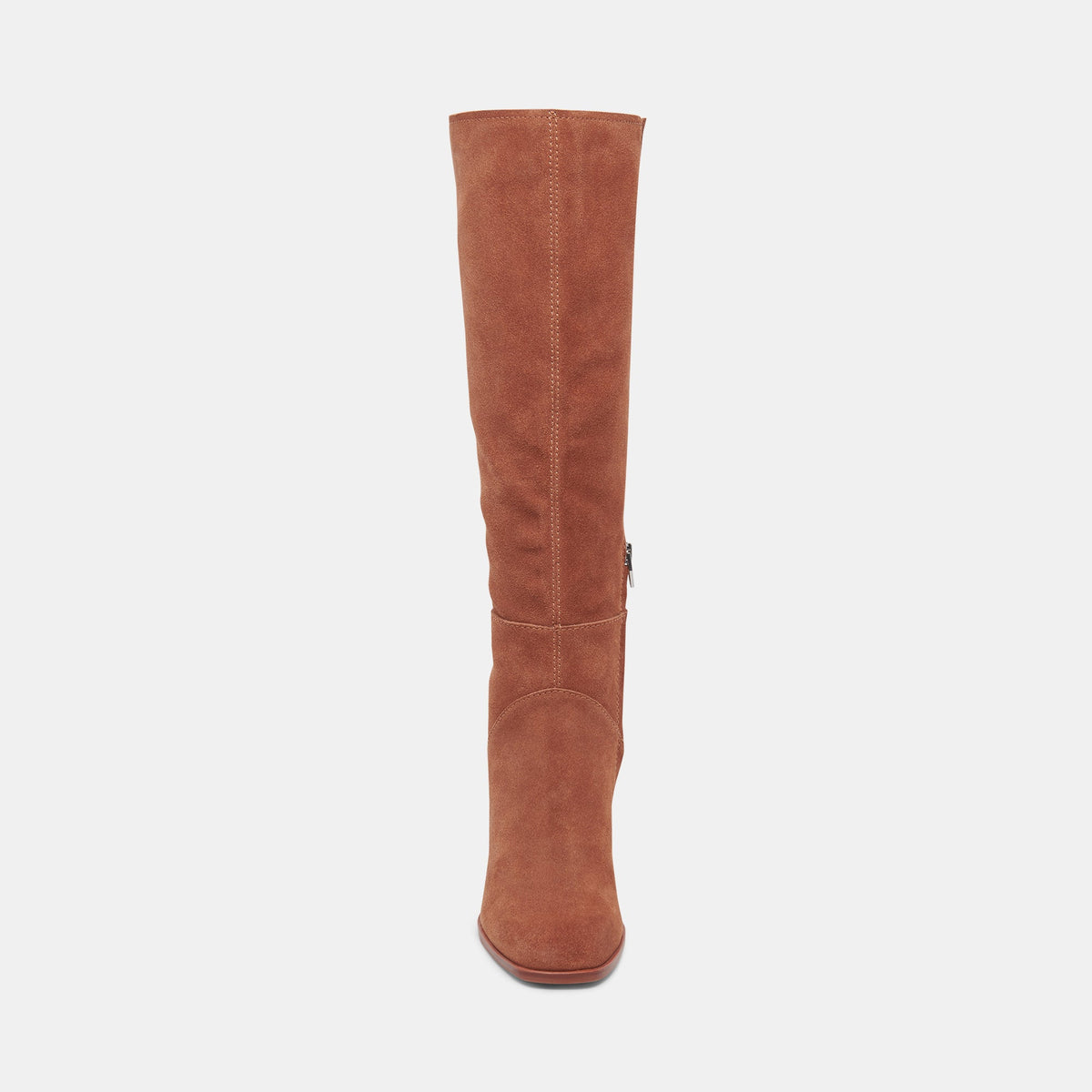 FYNN Wide Calf Boots DK Brown Suede | Brown Suede Knee-High Boots
 – Dolce Vita | Dolce Vita