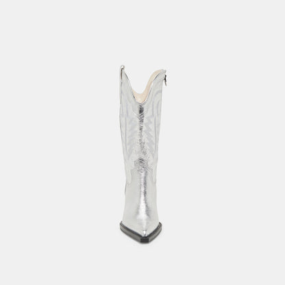 Ryland Extra Wide Calf Silver Boots | Distressed Leather Boots
 – Dolce Vita | Dolce Vita
