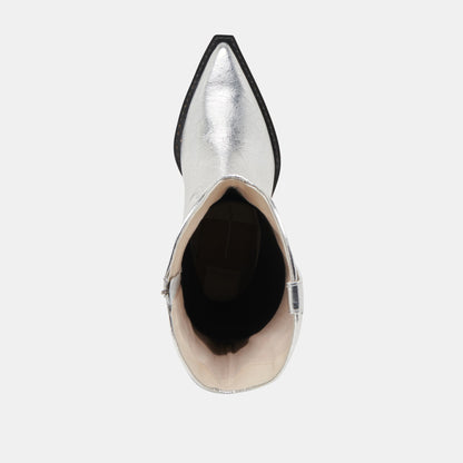 Ryland Extra Wide Calf Silver Boots | Distressed Leather Boots
 – Dolce Vita | Dolce Vita