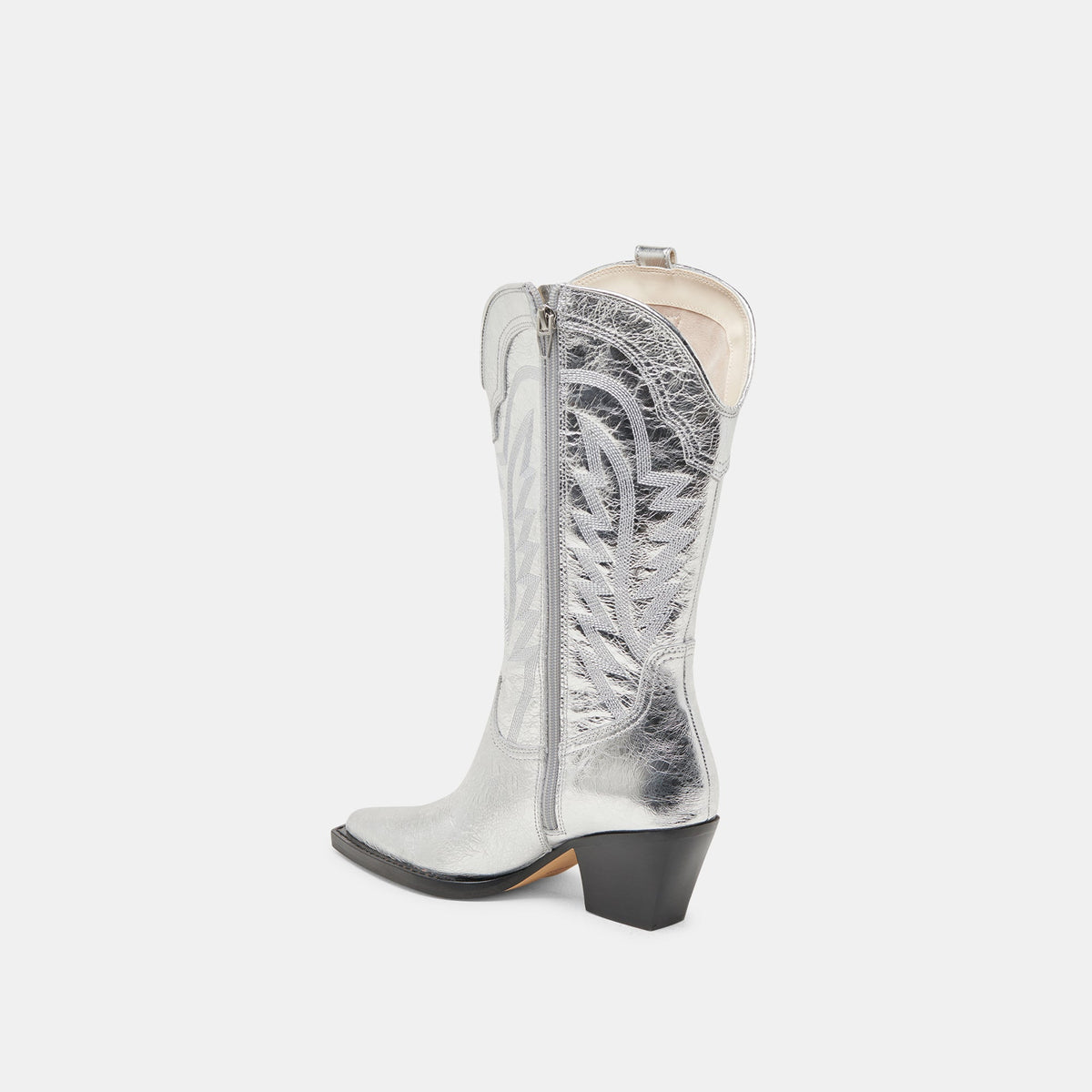 Ryland Extra Wide Calf Silver Boots | Distressed Leather Boots
 – Dolce Vita | Dolce Vita