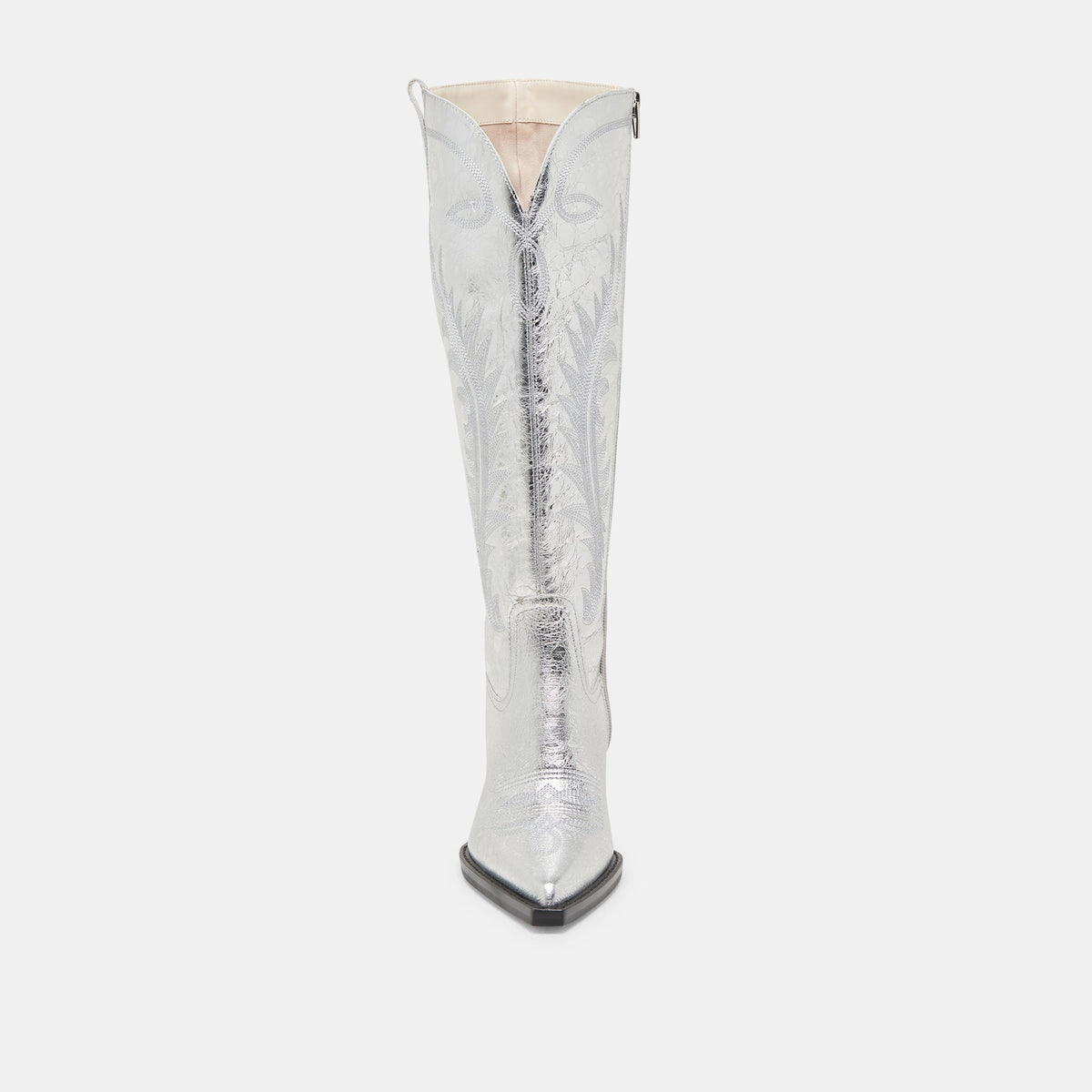 Ryatt Extra Wide Calf Silver Boots | Distressed Leather Boots
 – Dolce Vita | Dolce Vita
