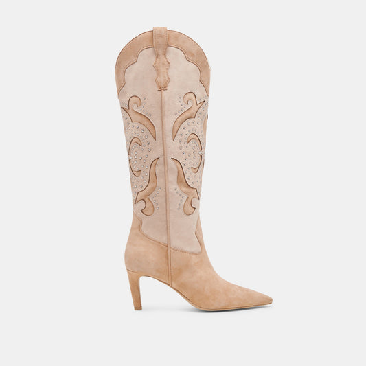 FINLEY STUD BOOTS CAMEL SUEDE
 – Dolce Vita | Dolce Vita