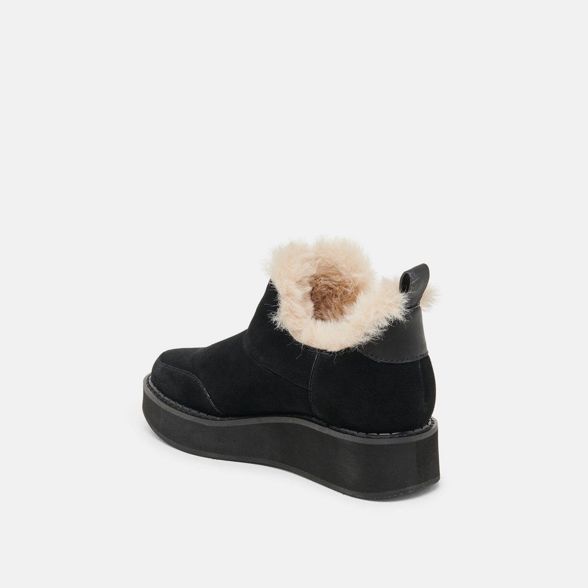 Ardy Plush H2O Waterproof Onyx Suede Booties | Dolce Vita