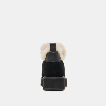 Ardy Plush H2O Waterproof Onyx Suede Booties | Dolce Vita