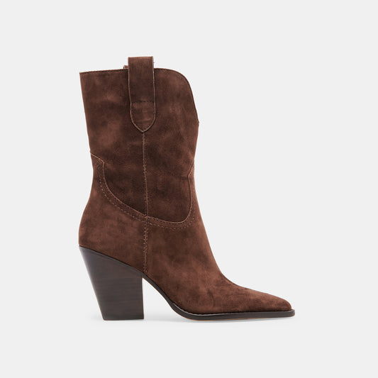 JESSEY BOOTS DK BROWN SUEDE
 – Dolce Vita | Dolce Vita