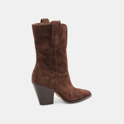 JESSEY BOOTS DK BROWN SUEDE
 – Dolce Vita | Dolce Vita