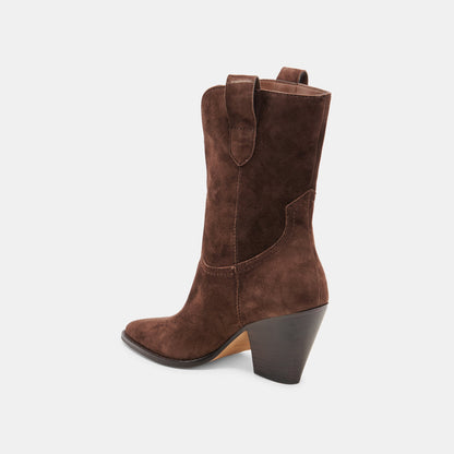JESSEY BOOTS DK BROWN SUEDE
 – Dolce Vita | Dolce Vita