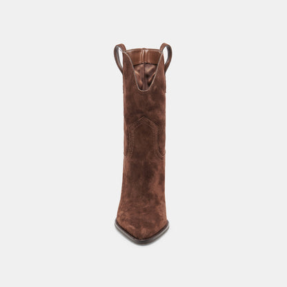 JESSEY BOOTS DK BROWN SUEDE
 – Dolce Vita | Dolce Vita