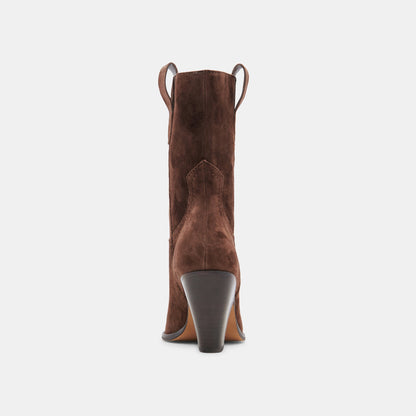 JESSEY BOOTS DK BROWN SUEDE
 – Dolce Vita | Dolce Vita