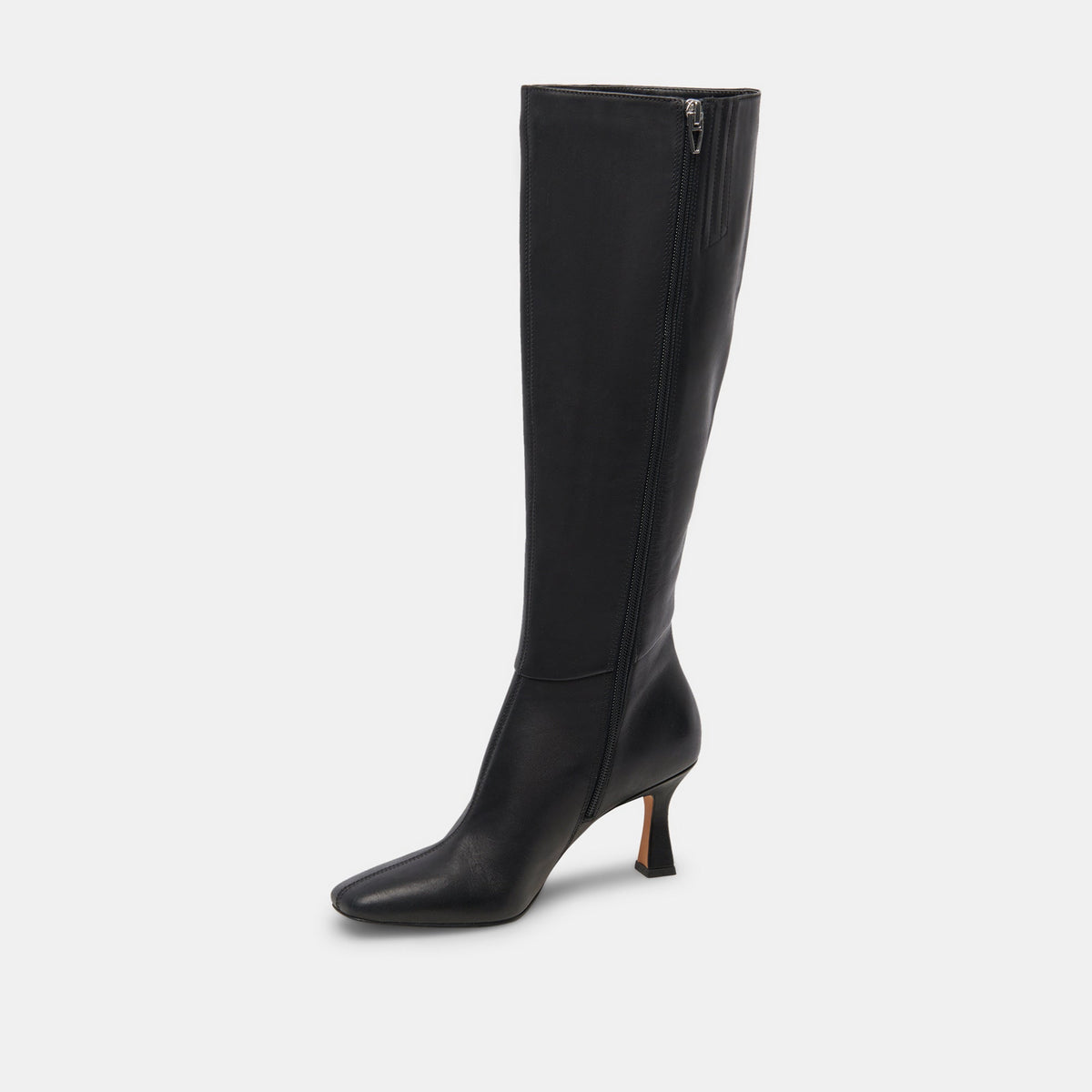 Gyra Wide Calf Black Leather Boots | Black Knee-High Wide Calf Boots
 – Dolce Vita | Dolce Vita