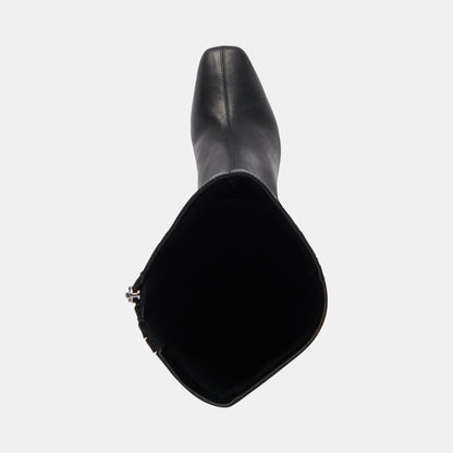 Gyra Wide Calf Black Leather Boots | Black Knee-High Wide Calf Boots
 – Dolce Vita | Dolce Vita