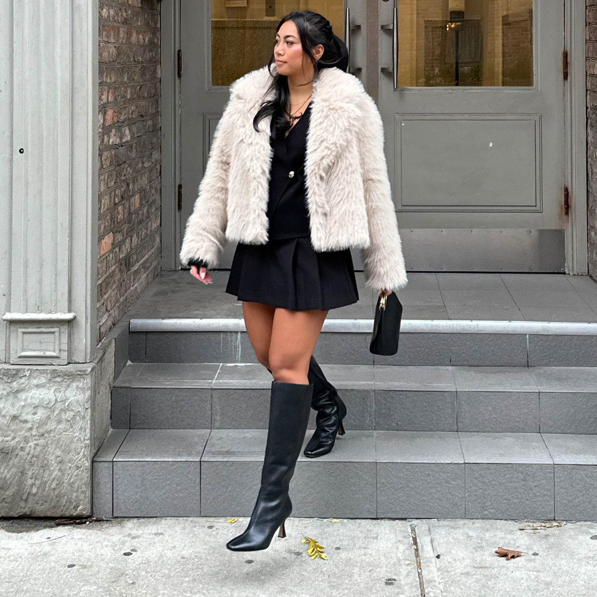 Gyra Wide Calf Black Leather Boots | Black Knee-High Wide Calf Boots
 – Dolce Vita | Dolce Vita