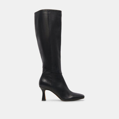 Gyra Extra Wide Calf Black Boots | Leather Wide Calf Boots
 – Dolce Vita | Dolce Vita