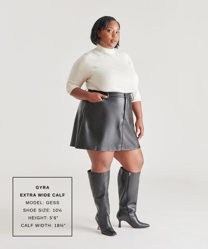 Gyra Extra Wide Calf Black Boots | Leather Wide Calf Boots
 – Dolce Vita | Dolce Vita