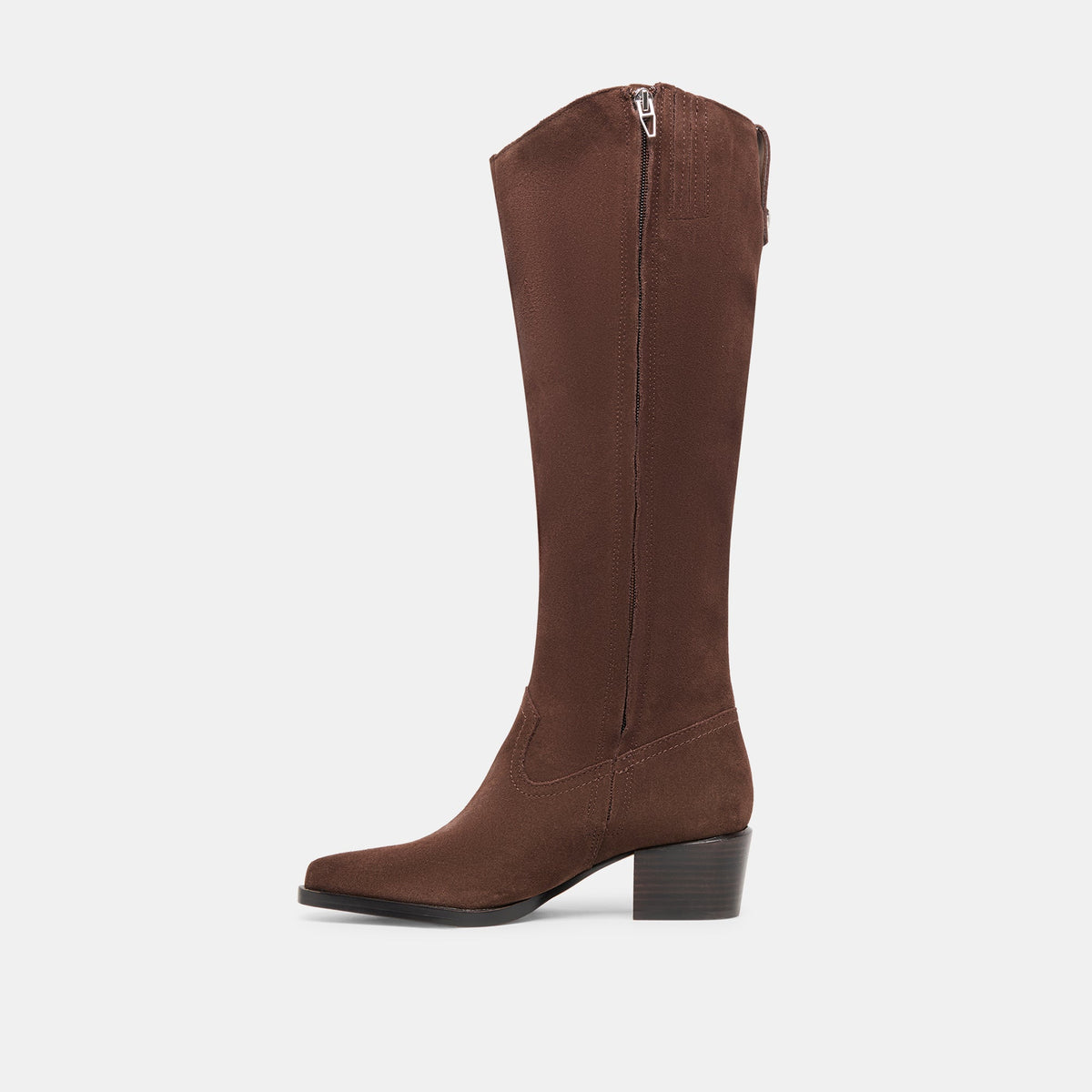Virona H2O Waterproof Dk Brown Suede Wide Calf Boots | Dolce Vita