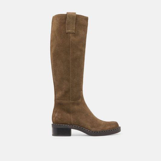 Glory H2O Waterproof Olive Suede Wide Calf Boots | Dolce Vita