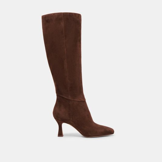 GYRA WIDE CALF BOOTS DK BROWN SUEDE
 – Dolce Vita | Dolce Vita