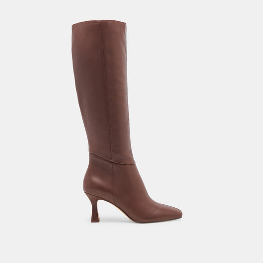 GYRA WIDE CALF BOOTS CHOCOLATE LEATHER
 – Dolce Vita | Dolce Vita