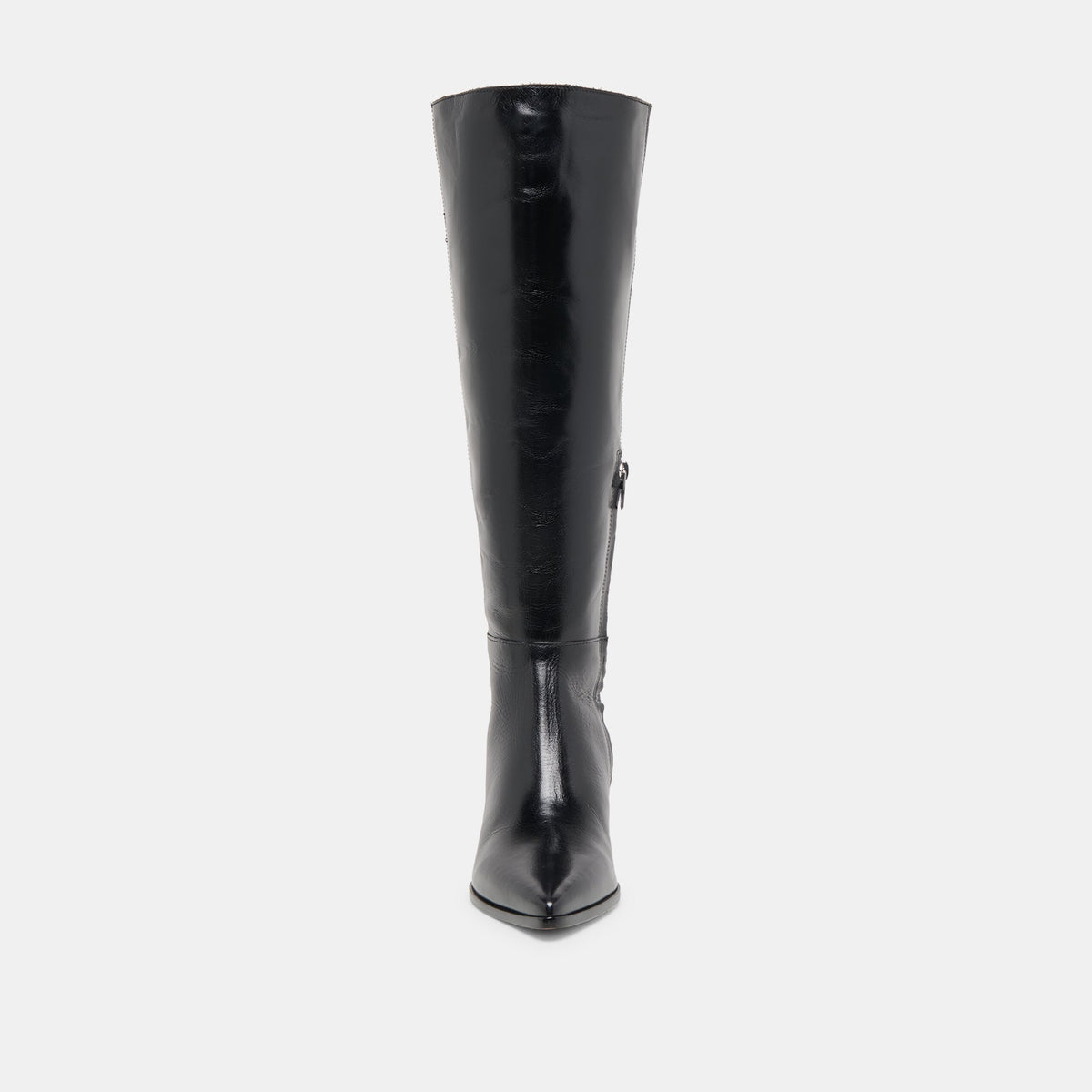 Kirson Black Leather Wide Calf Boots | Dolce Vita