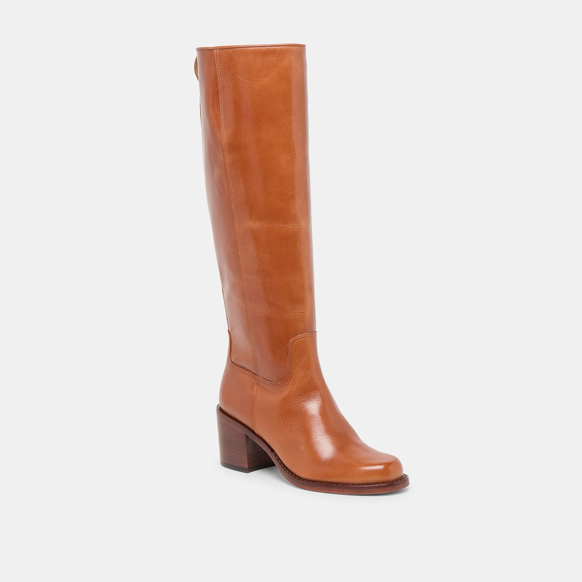 Lucyle Tan Leather Wide Calf Boots | Dolce Vita