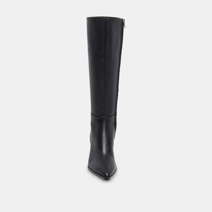 Auggie Wide Calf Boots | Black Leather Boots by Dolce Vita | Dolce Vita