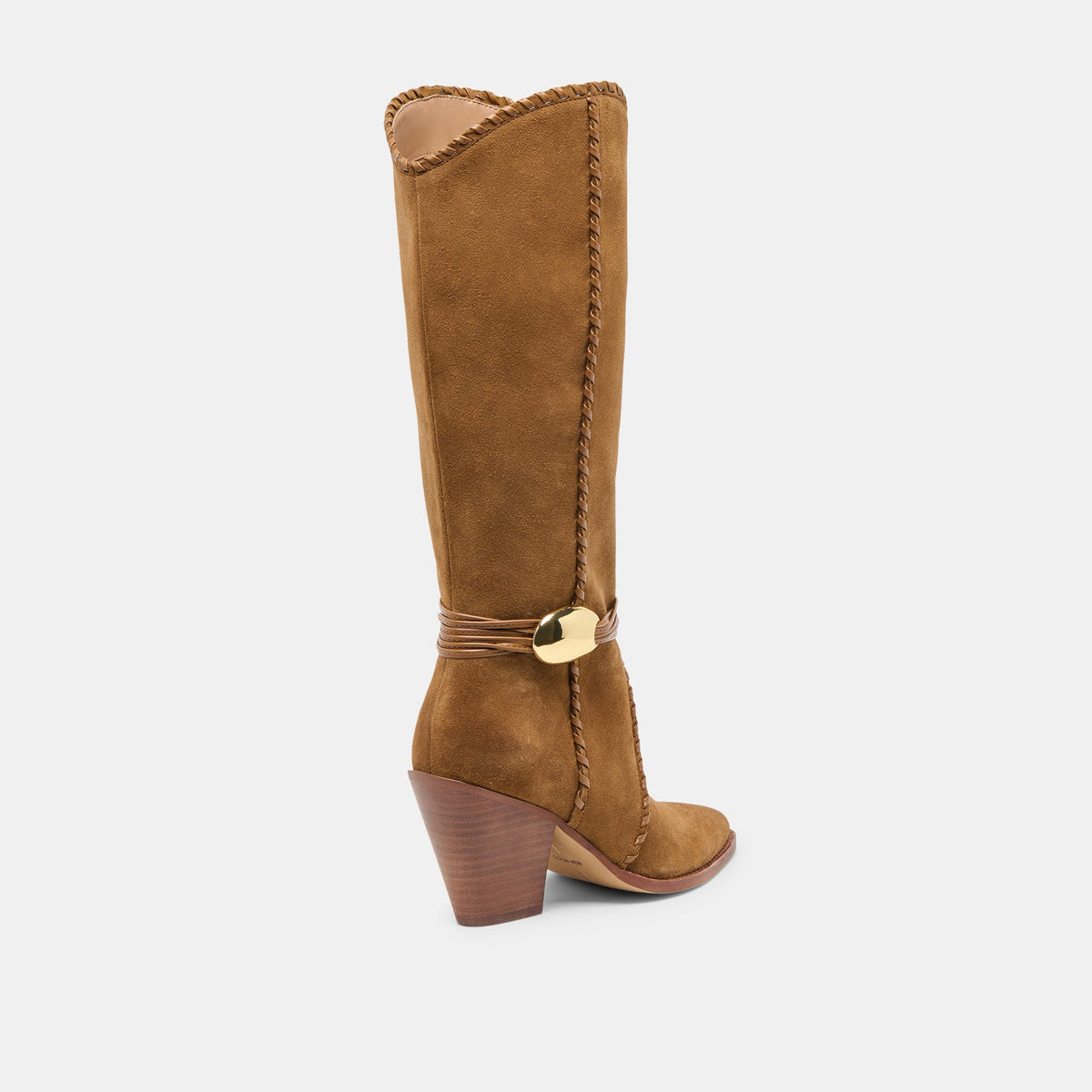 Jody Lt Brown Suede Wide Calf Boots | Dolce Vita