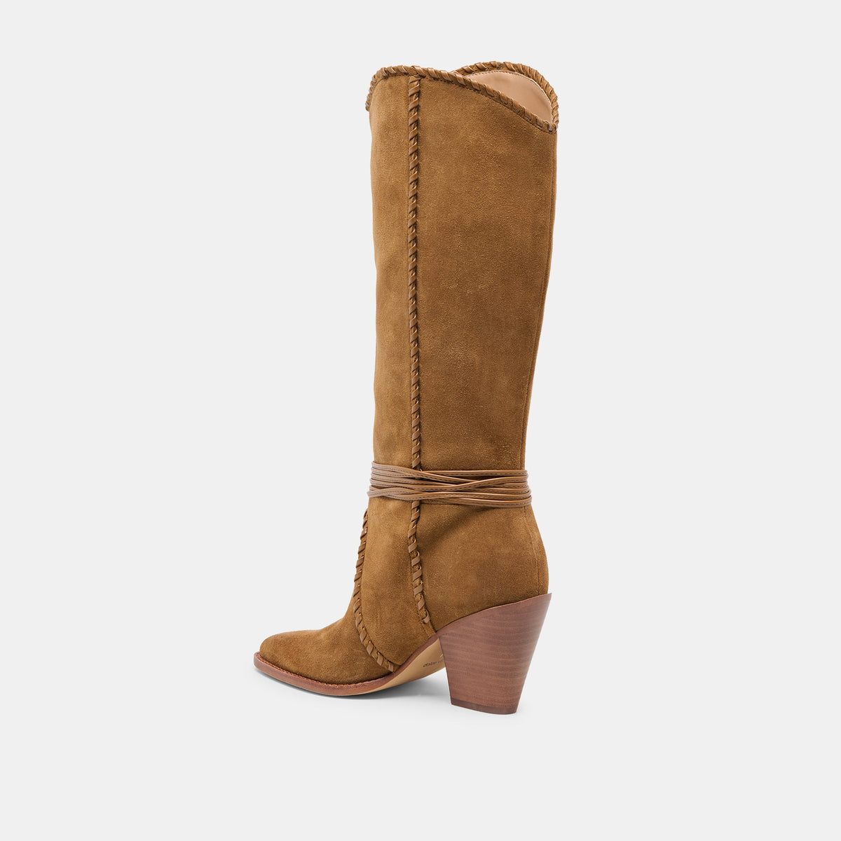 Jody Lt Brown Suede Wide Calf Boots | Dolce Vita