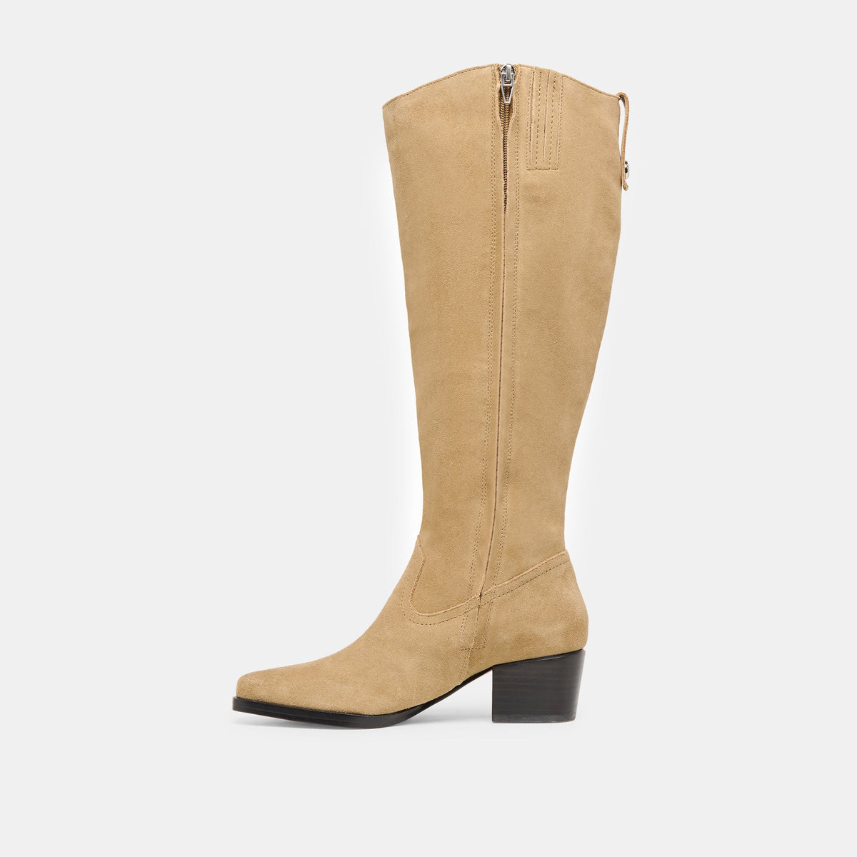 Virona H2O Waterproof Dk Taupe Suede Wide Calf Boots | Dolce Vita