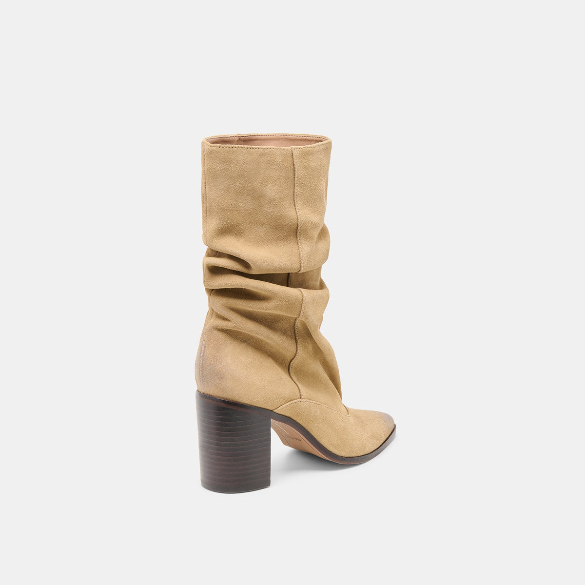 Talina Dk Taupe Suede Wide Calf Boots | Dolce Vita