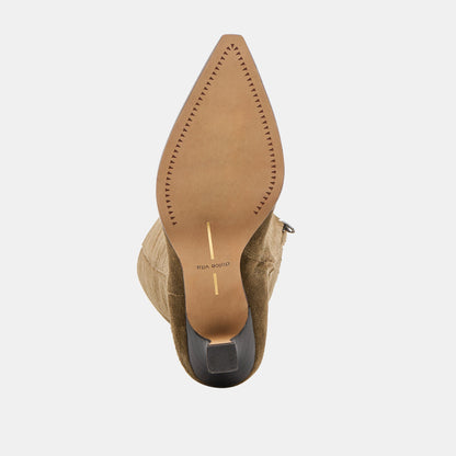 Auggie Olive Suede Wide Calf Boots | Dolce Vita