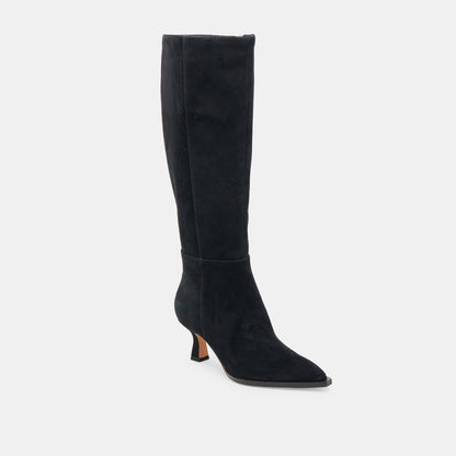 AUGGIE WIDE CALF BOOTS ONYX SUEDE
 – Dolce Vita | Dolce Vita