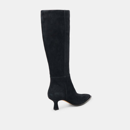 AUGGIE WIDE CALF BOOTS ONYX SUEDE
 – Dolce Vita | Dolce Vita