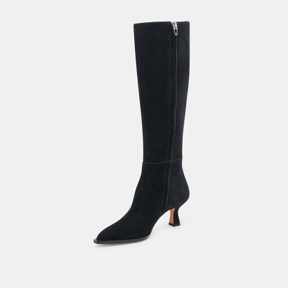 AUGGIE WIDE CALF BOOTS ONYX SUEDE
 – Dolce Vita | Dolce Vita