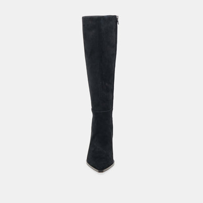 AUGGIE WIDE CALF BOOTS ONYX SUEDE
 – Dolce Vita | Dolce Vita