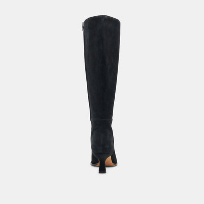 AUGGIE WIDE CALF BOOTS ONYX SUEDE
 – Dolce Vita | Dolce Vita