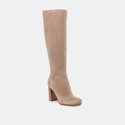 Hudsin Wide Calf Barley Suede Boots | Dolce Vita