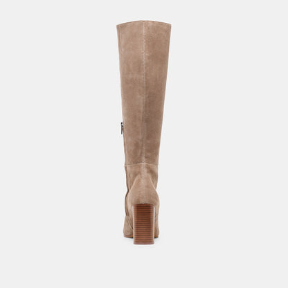Hudsin Wide Calf Barley Suede Boots | Dolce Vita
