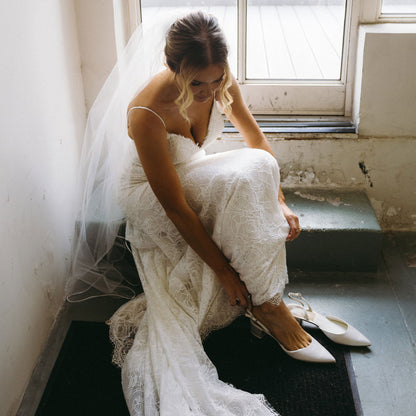 Carel Off White Satin Heels | Dolce Vita