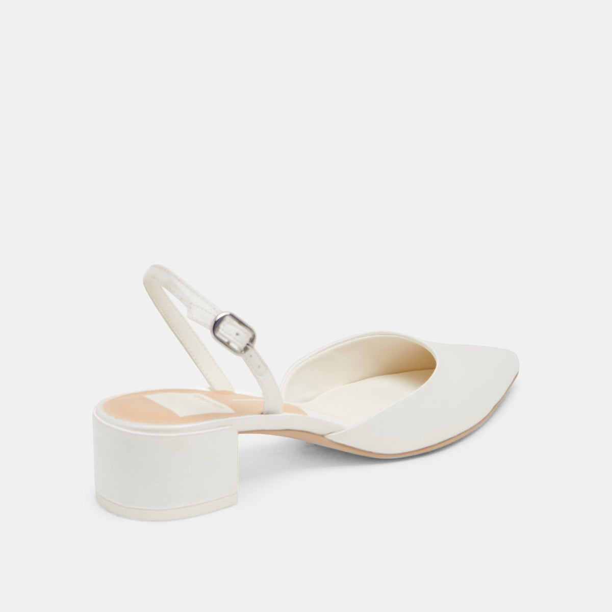 Carel Off White Satin Heels | Dolce Vita