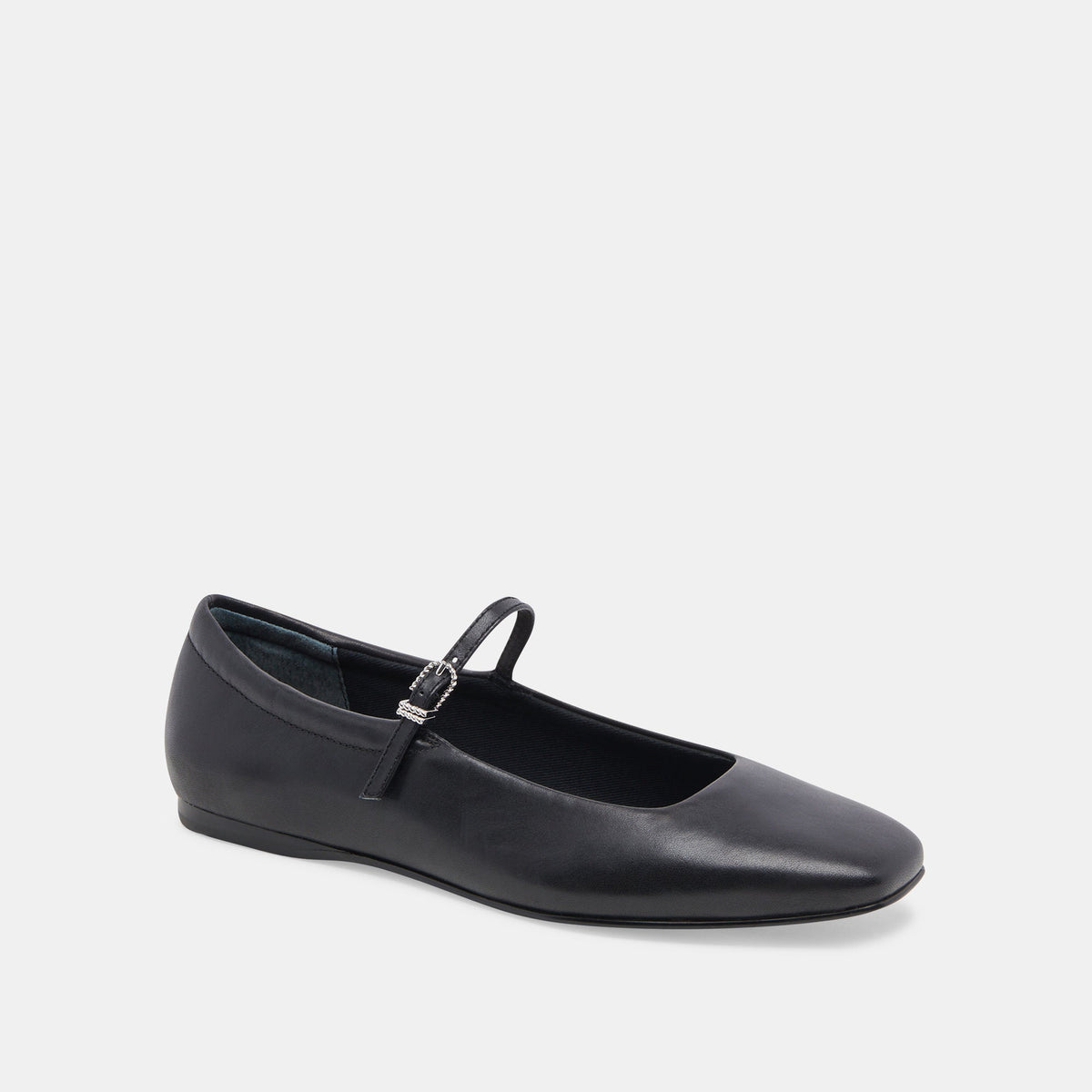 Reyes Black Leather Ballet Flats | Dolce Vita