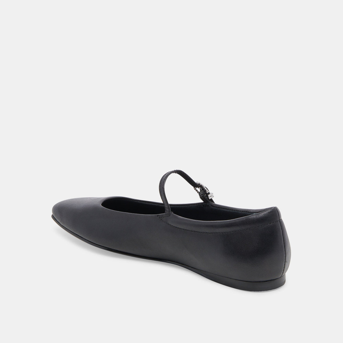 Reyes Black Leather Ballet Flats | Dolce Vita