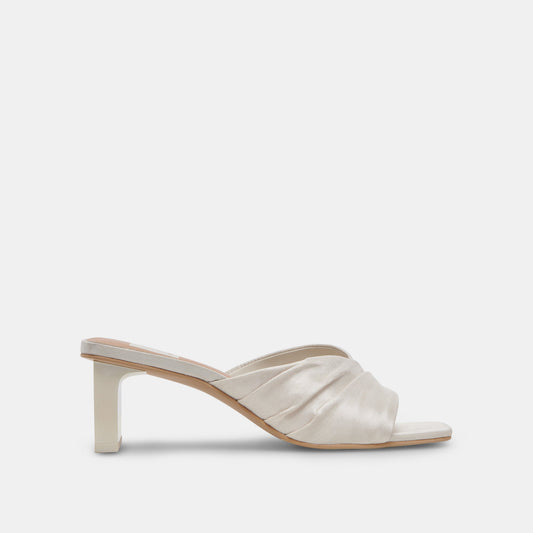 CARLAN HEELS OFF WHITE SILK
 – Dolce Vita | Dolce Vita