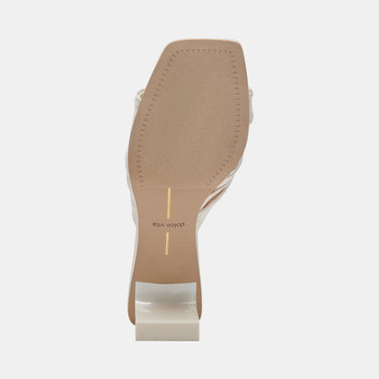 CARLAN HEELS OFF WHITE SILK
 – Dolce Vita | Dolce Vita