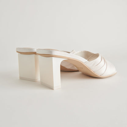 CARLAN HEELS OFF WHITE SILK
 – Dolce Vita | Dolce Vita